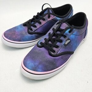 Vans Atwood Low Galaxy Print Sneakers Womens 7 Purple Blue Pink Space TB4R